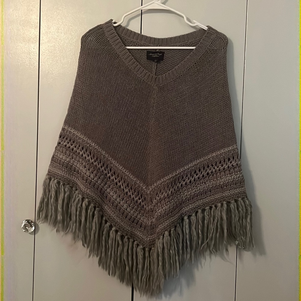 American Eagle poncho